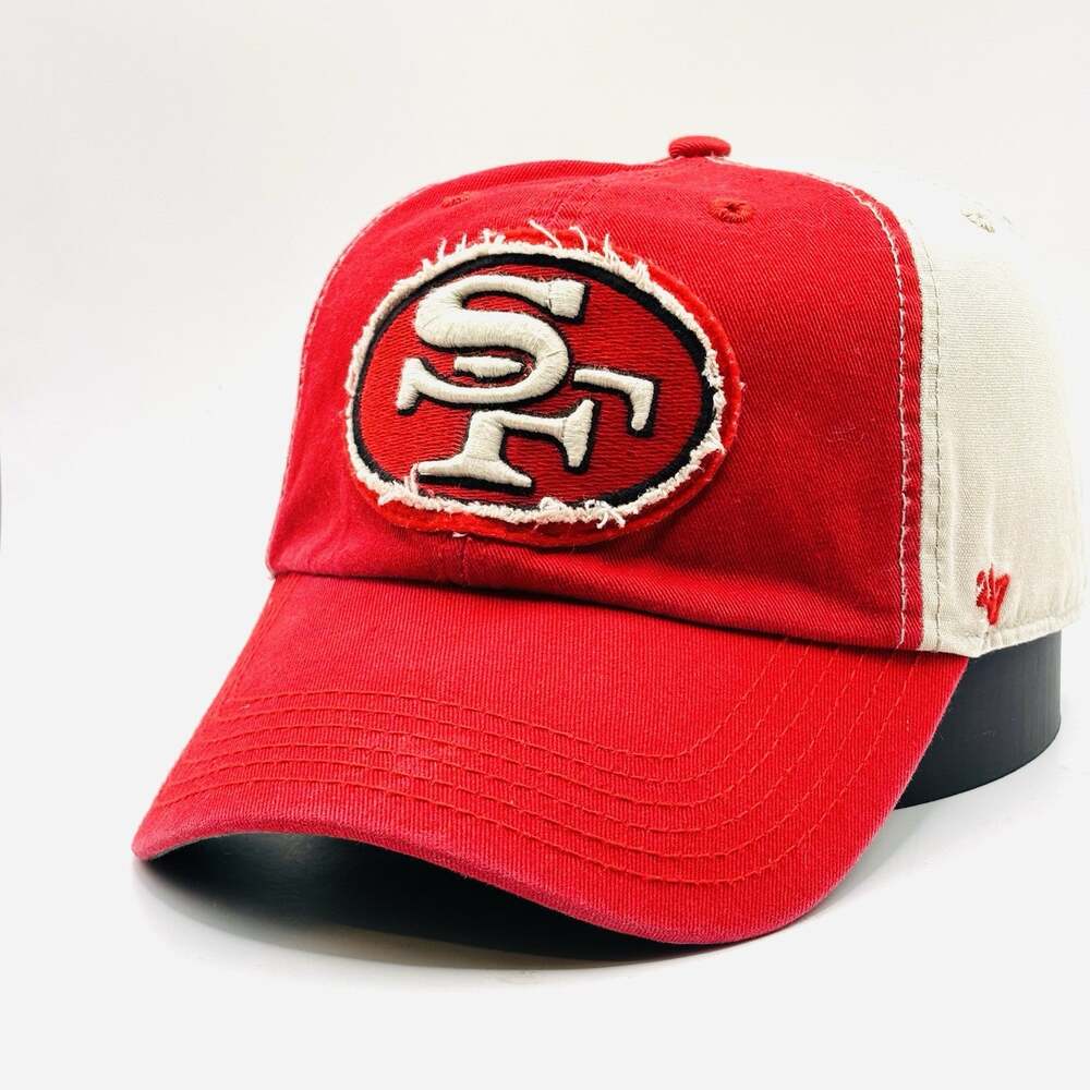 '47 San Francisco 49ers Dad Hat Strapback Red Adjustable NFL Cap